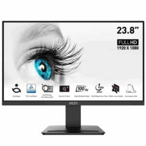 MONITOR 23.8" MSI PRO MP2412 FLAT 100HZ 1MS FHD HDMI/DP